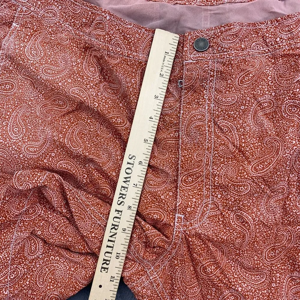 Onia Mens The Calder Board Shorts Swim Trunks Mens Size 40 Paisley Print Lined